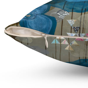 Spun Polyester Square Pillow