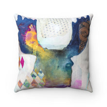 Moose Silhouette, Square Throw Pillow