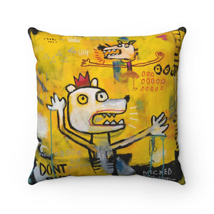 Don't Run!, Square Throw Pillow
